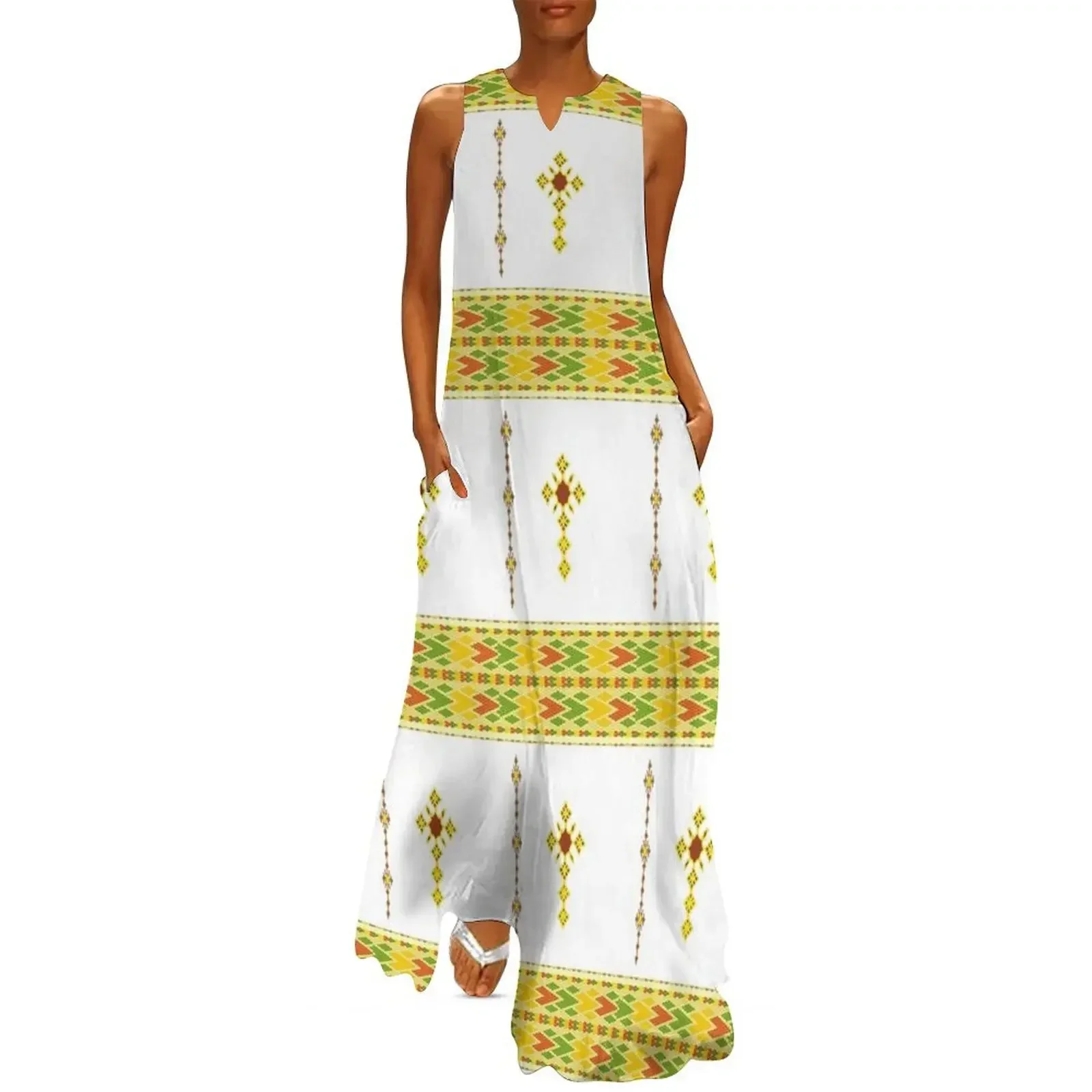 

Ethiopian Habesha tibeb telet Long Dress ceremony dresses women party dresses dress korean style Dress