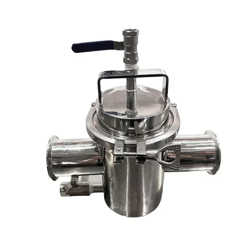 

SS304 Sanitary Pipeline Filtration Magnetic Liquid Trap for Attract Fine Ferrous Particles