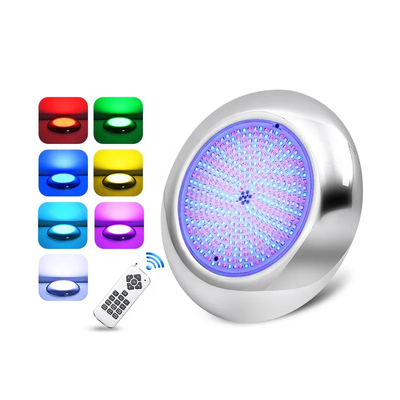 

12V Ac Stainless Steel Resin Filled Ip68 Waterproof Rgb Underwater Swim Led Pool Light With High Quality