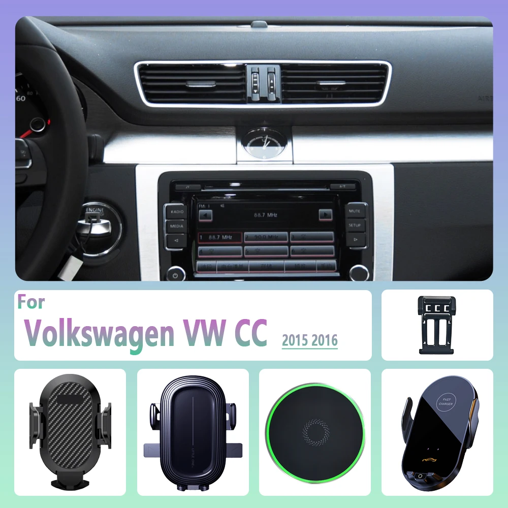 

For Volkswagen VW CC 2015 2016 Car Phone Holder Wireless Charging Magnetic Phone Holder Car Magsafe Support Accessories
