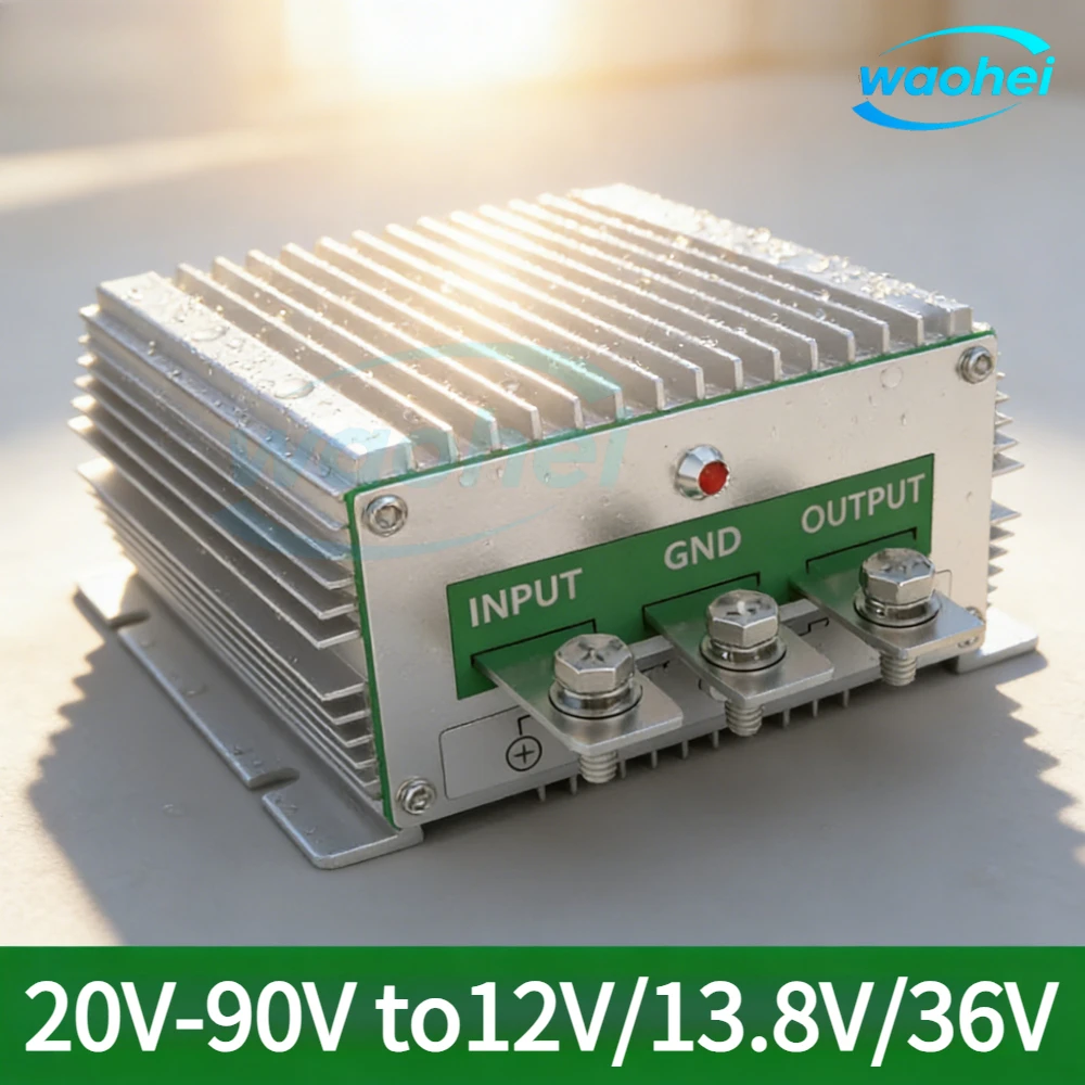 

20V-90V to12V/13.8V/36V 30A-80A voltage reduction module high-power 24V36V48V60V72V80V90V to12V13.8V automotive power converter