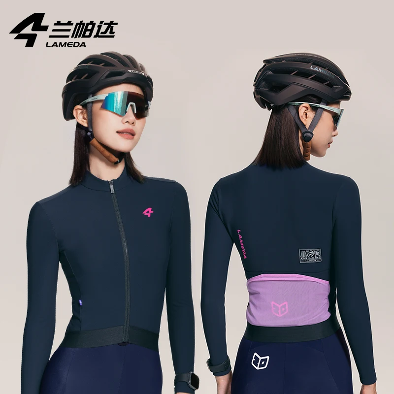

Lameda Cycling Jersey High Elasticity Jackets For Women Keep Warm Resist Cold Female Clothing Anti Pilling Anti Wrinkle Jersey