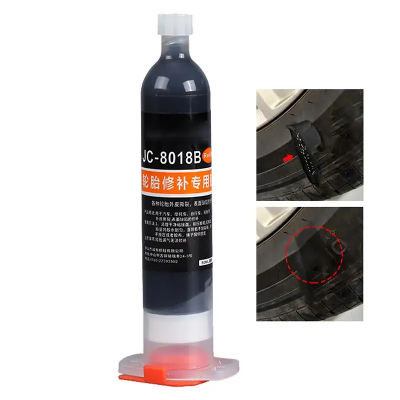 

Rubber Cement Tire Repair 50ml Tire Glue Waterproof Rubber Cement For Tire Repair Tyre Sealant Restoration For Truck Automotive