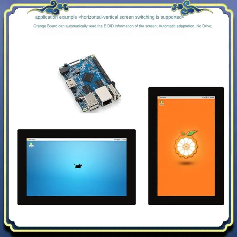 Touch screen capacitivo display HD compatibile da 5 pollici 1280X720 IPS per sostituzione Raspberry Pi 3B/3B+/4B Orange Pi
