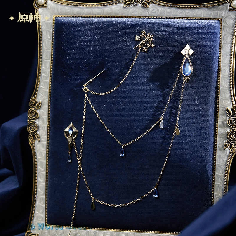 

[Официальная] брошь Furina MiHoYo, оригинальный товар Genshin Impact Furina, тематическая имитация серии, набор брошей, игры, подарки для косплея