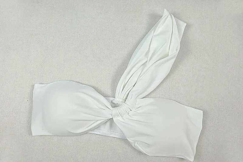 مثير أبيض أسود فستان الحفلة الراقصة 2 قطعة حمالة صدر علوية + تنورة سبليت بلا أكمام طويلة حفلة ثوب مسائي شاطئ بوهو رداء رسمي لعيد ميلاد الضيوف