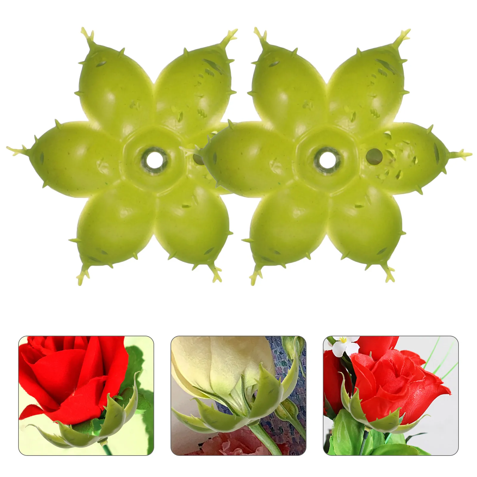 50 قطعة من حبوب الكاليس الزهرية الاصطناعية البلاستيكية لصنع الزهور ذاتية الصنع وعاء الأزهار المزيفة حرفة الكالكس الوردية النابضة بالحياة