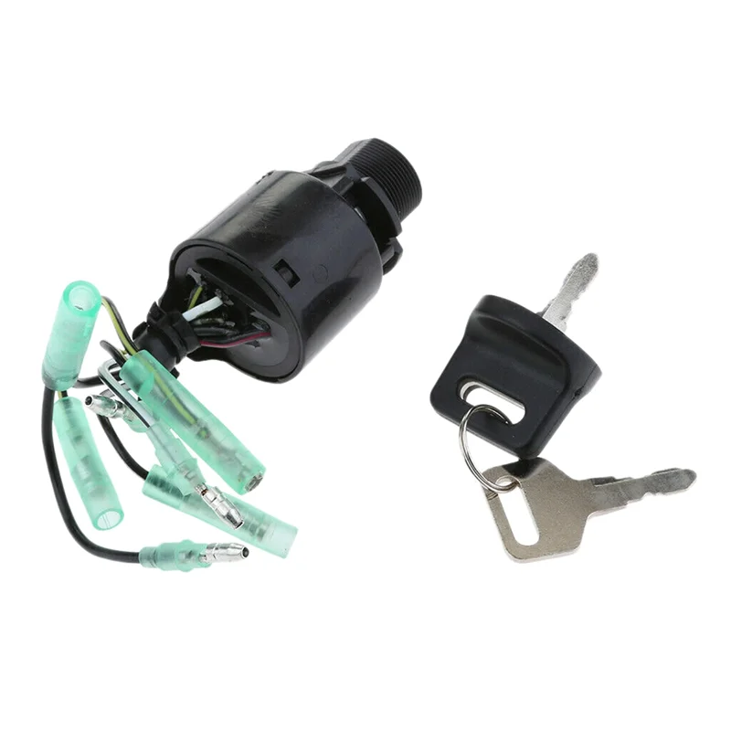 35100-ZV5-013 Ignition Switch Assembly with Key Replacement Fit for Honda Outboard