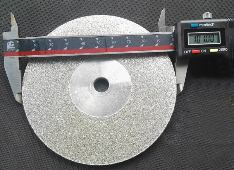 Doppelseitige Diamantscheibe für Steinmetzerei, 100 mm, 4 Zoll x 10 mm, Keramik, Edelstein, Legierung, rotierendes Schleifwerkzeug – Detail 8