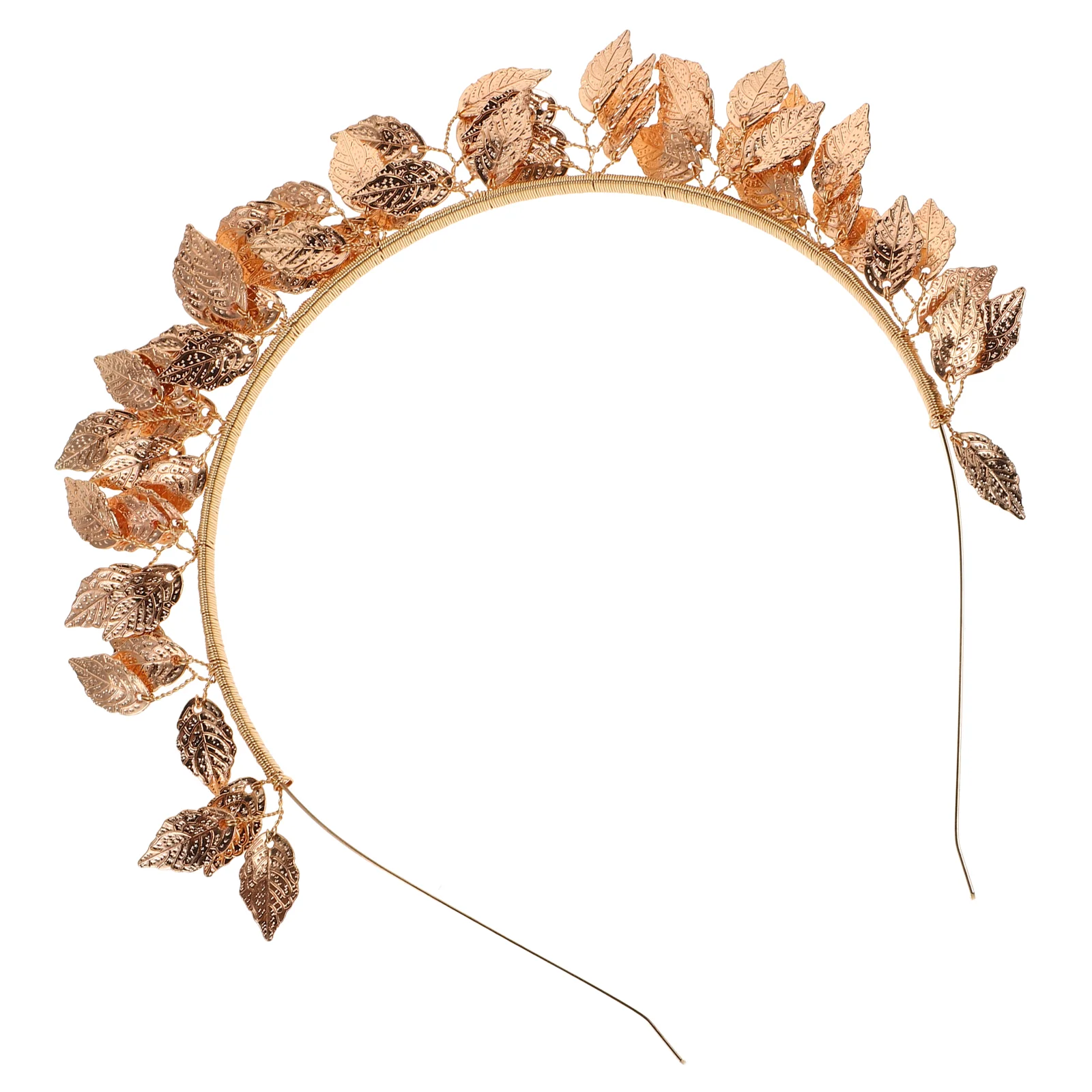 Tiara de folha artesanal, acessórios para cabelo de noiva, decoração de casamento, anel boho criativo