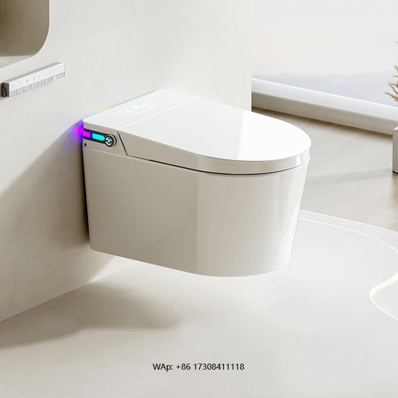 

Back to Wall Mounted Intelligent Wc Hanging Toilet Bowl Automatic Flush Electric Bidet Commode Smart Wall Hung Toilet