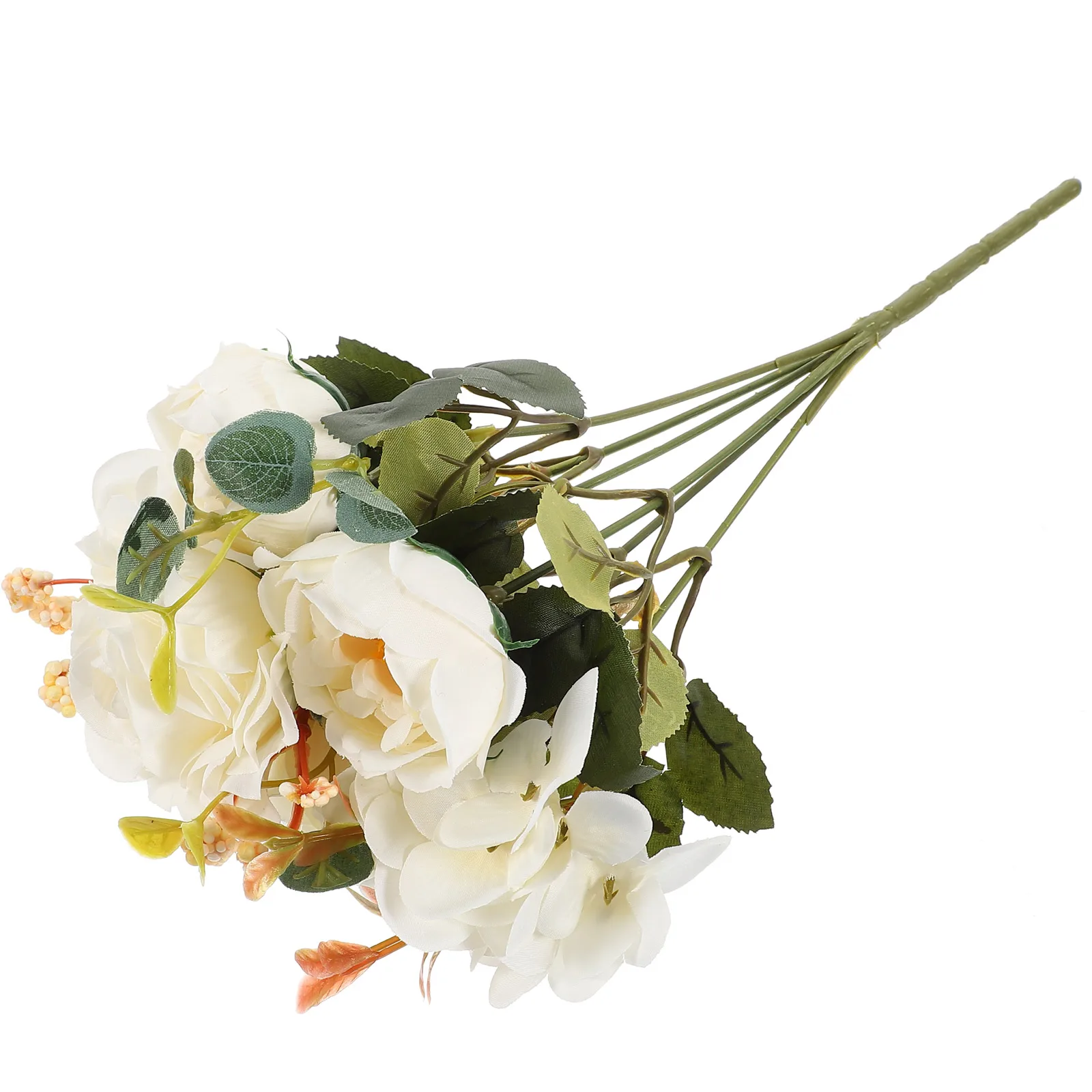 

Artificial Flowers for Decor Realistic White Color Faux Plants Home Table Decor Wildflowers Supplies