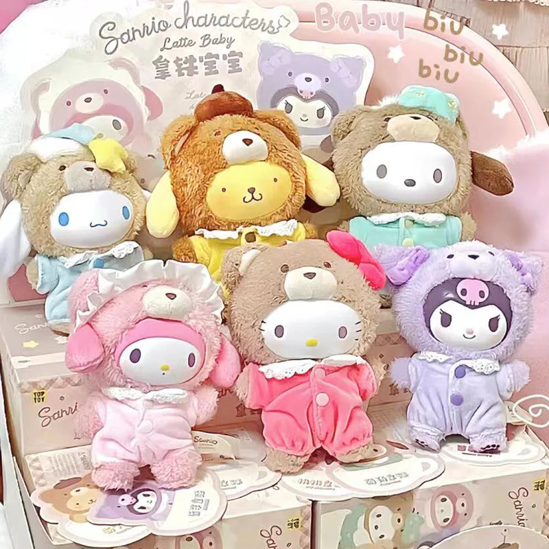 

Виниловая плюшевая слепая коробка Latte Baby, модная кукла, кулон, кукла-пудинг, собака для девочек, подарок на день рождения, новая аутентичная коллекционная игрушка
