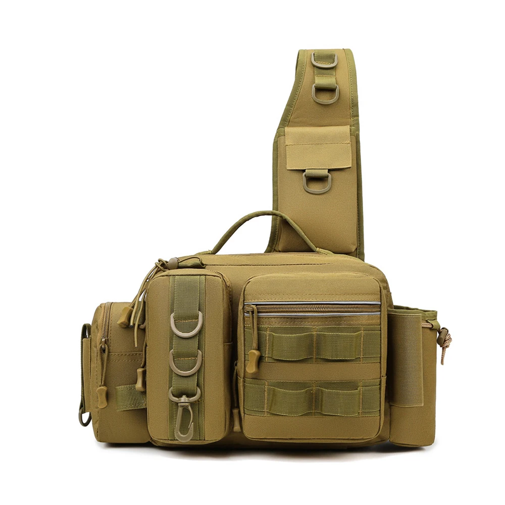 Tactical Fishing backpack Outdoor camping Hiking Leisure Backpack  Molle Fishing Gear Crossbody Bag Training Tool Backpack