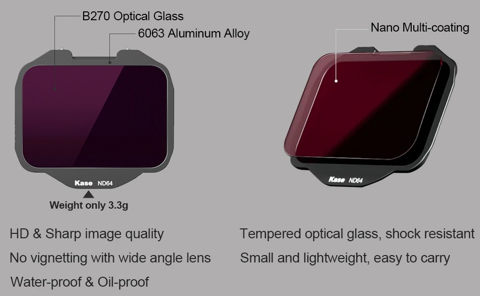 Kase Clip-in CMOS ND UV Neutral Night Black Mist Filter für Sony spiegellose Digitalkamera A7II A7III A7RIV A7R5 – Detail 5