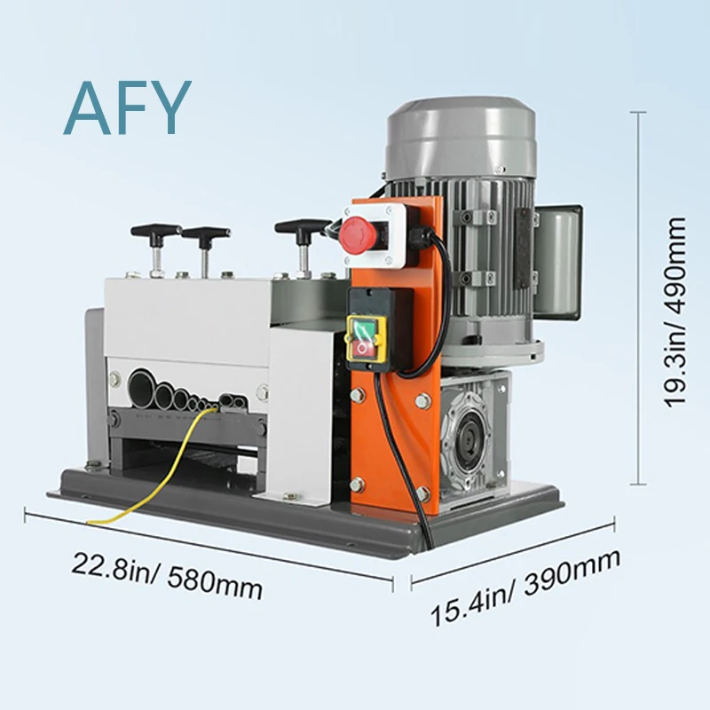 Double Knife Electric Pure Copper Wire Stripping Machine for Scrap Cable Recycling Fully Automatic Copper Wire Stripper for