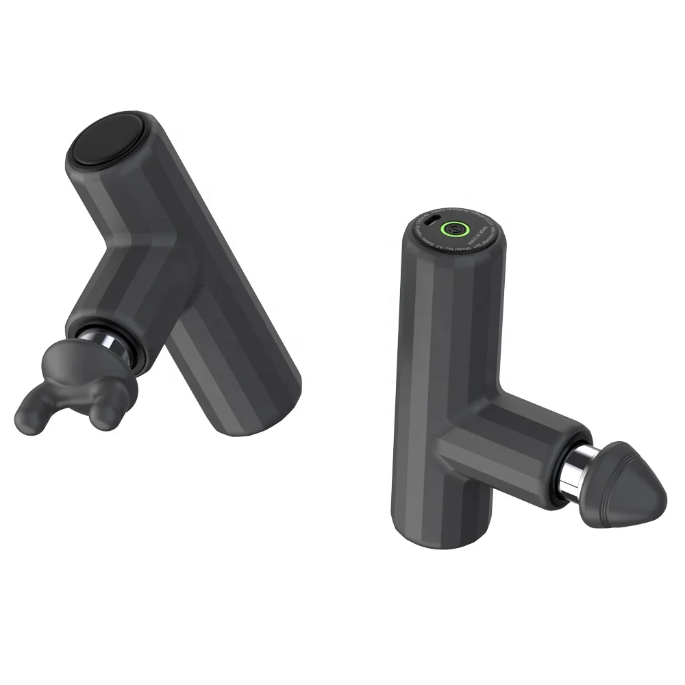 Electric High Quality Impulse Massage Gun Vibration Powerful Fascia Therapy Mini Gun with 3 Heads