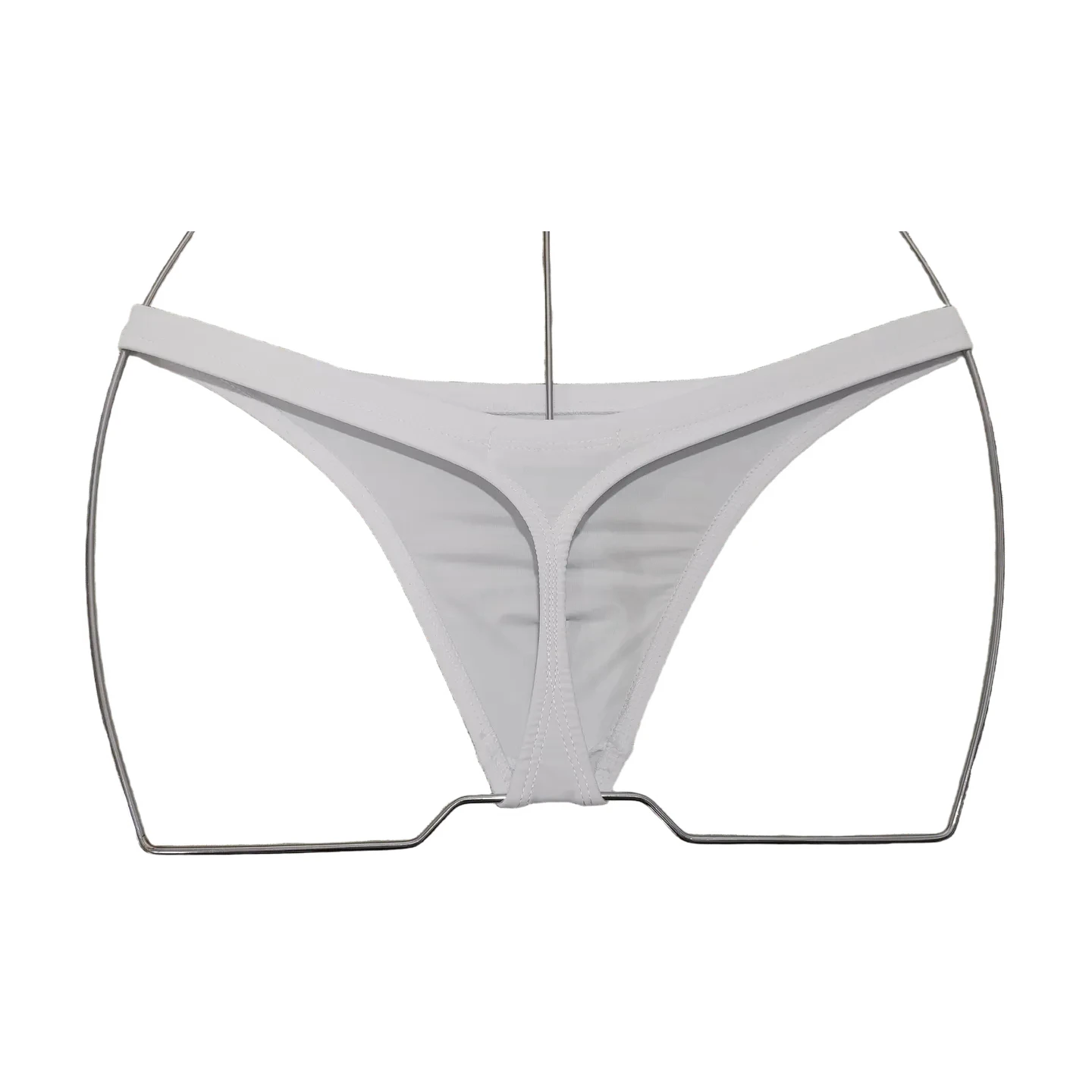 BOYTHOR Men's Striped Speed-Dry Narrow-Edge Interior Drawstring Fashion Beach Thong Swimsuit