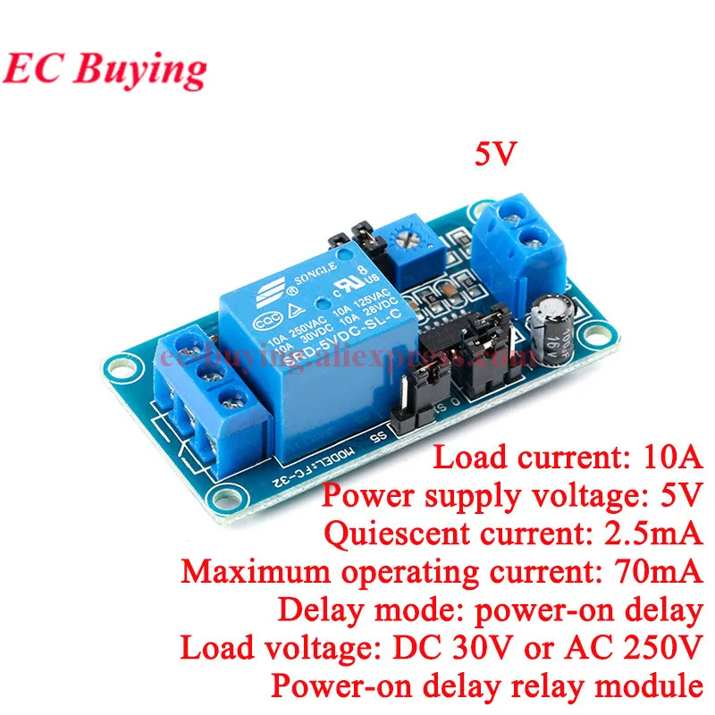 DC 12V Zeitverzögerungsschalter 10A Zeitschaltuhr Modul programmierbar digital