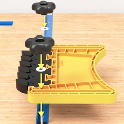 Woodworking Feather Loc Board Set Universal Safety Featherboards Miter Gauge Slot, and Saw Table Compatibility for Accurate Cuts