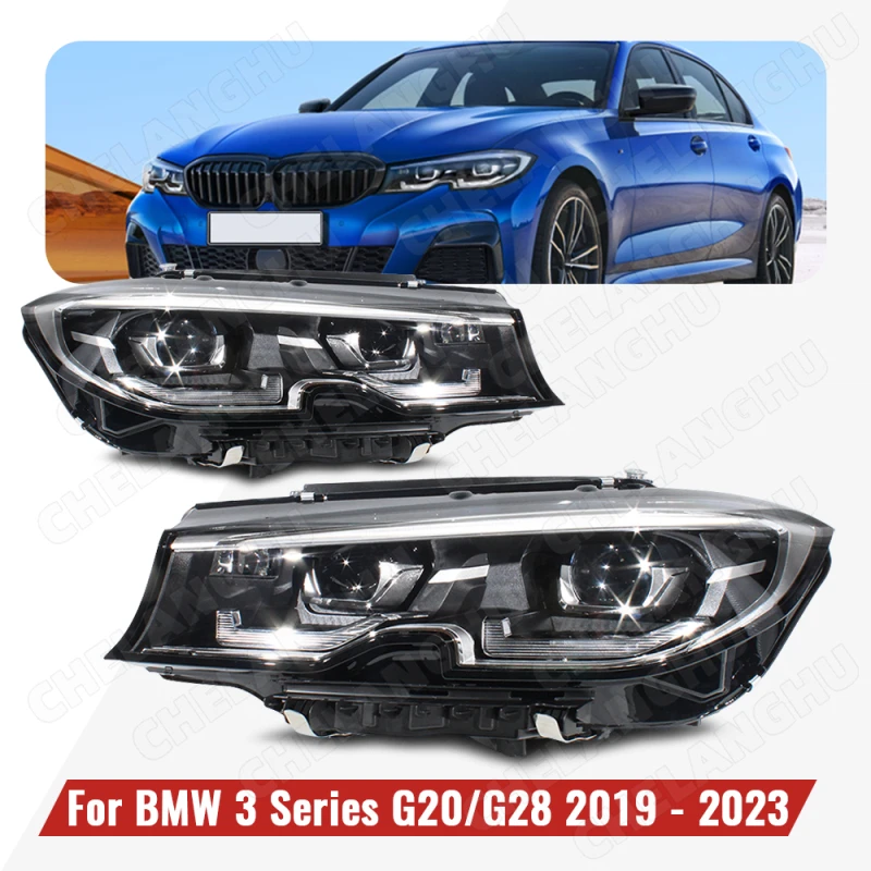 

1 Pair Headlight For BMW 3 Series G20 G28 2019 2020 2021 2022 2023 US Version 4Pin Front Headlamp OEM 63118496161 63118496162