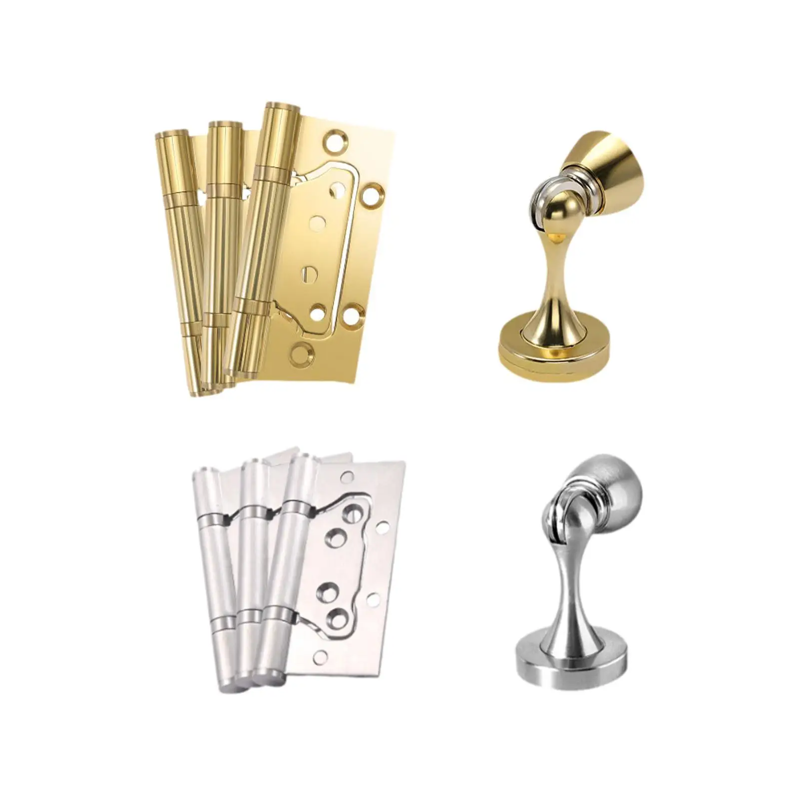 Door Hinge and Stopper Commercial Parts Bedroom Garden Back Door Outdoor Home Interior Door Furniture Hinge Hardware Zinc Alloy