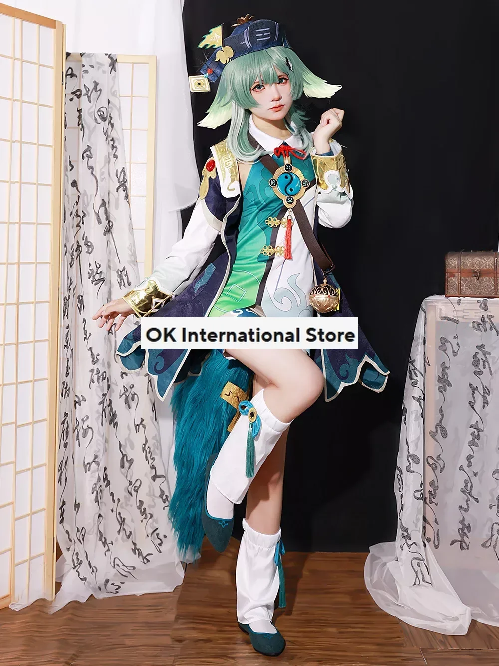 Huohuo Cosplay Kostuum Spel Cosplay Kostuum Pruik Jurk Huohuo Tail Full Set Halloween Party Cosplayer Honkai Star Rail Kostuum