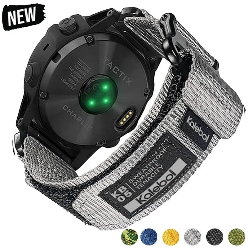 Нейлоновый ремешок-петля для Garmin Fenix7X 6X Pro 5X Plus 7 6/6Pro 26 22 20 мм, спортивный тактический ремешок для Forerunner/EPIX/Instinct/Tactix