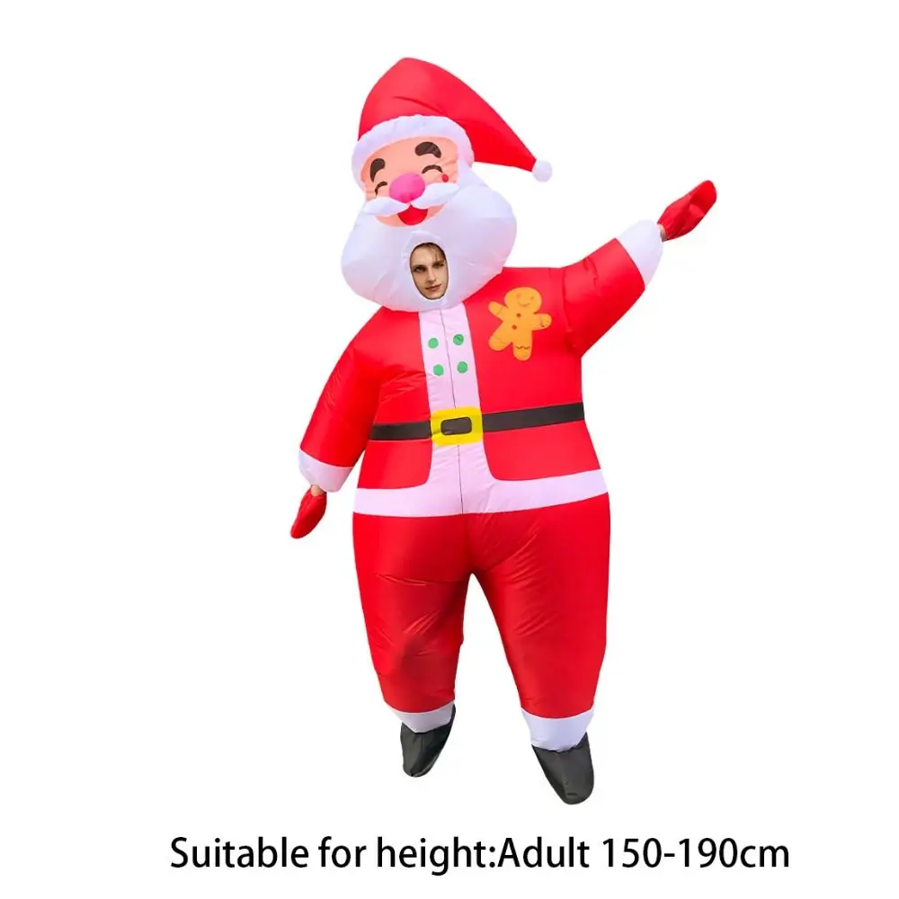 Cosplay Mascotte Kerst Opblaasbaar Kostuum Kerstman Sneeuwpop Boom Kerst Carnaval Party Dress Up Props Feestkostuums