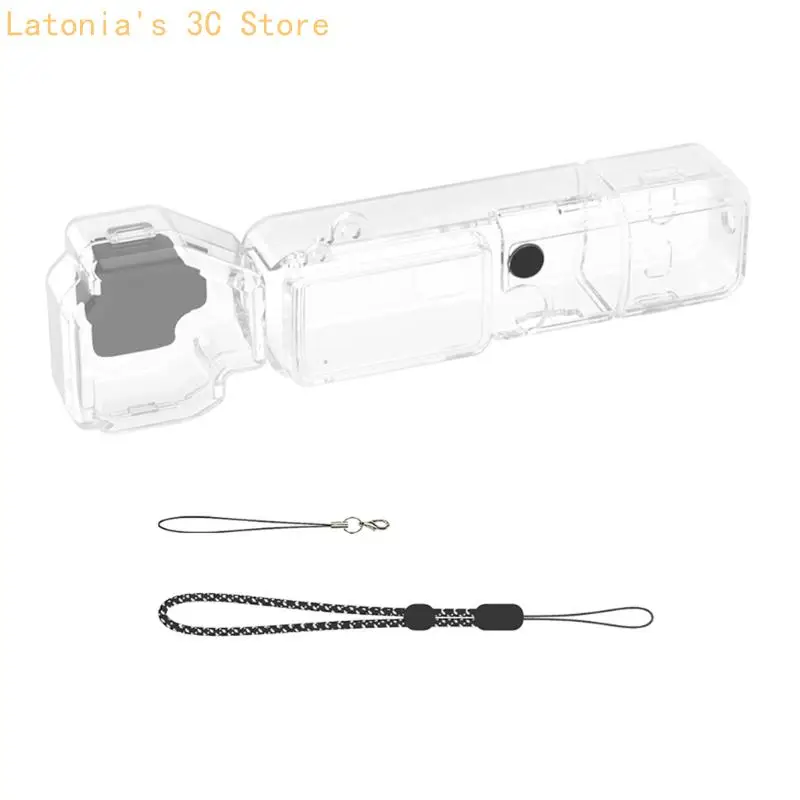 Camera Storage Cover Set Rigid Shell Display Cover for Pocket 4 with Lanyard X3UB