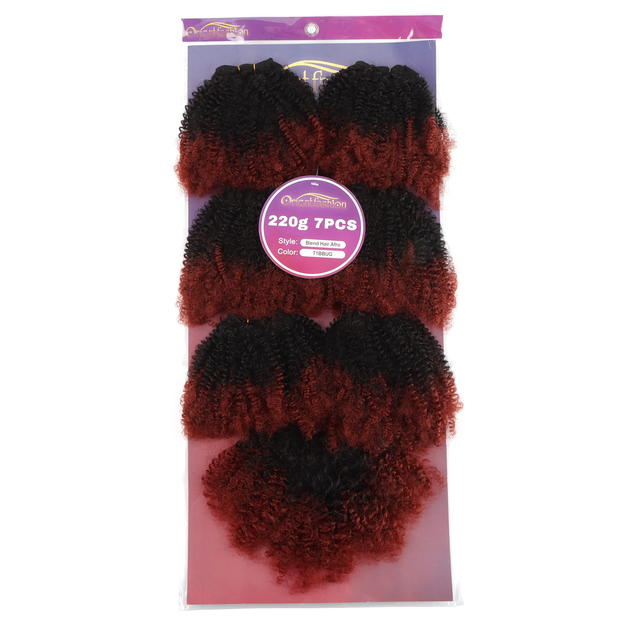 Soft Lightweight Afro Kinky Weft Blend Hair, One Bag