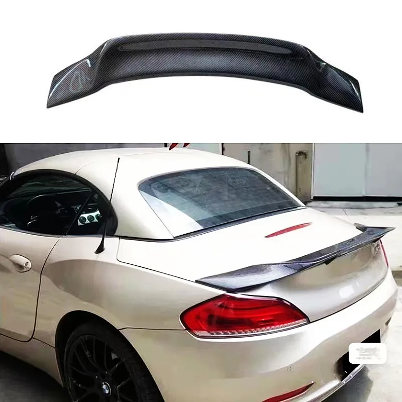 For 2009-2016 BMW Z4 E89 R Style FRP Materia Black carbon Rear Trunk Lid Car Wings Ducktail Lip Spoiler Accessories part