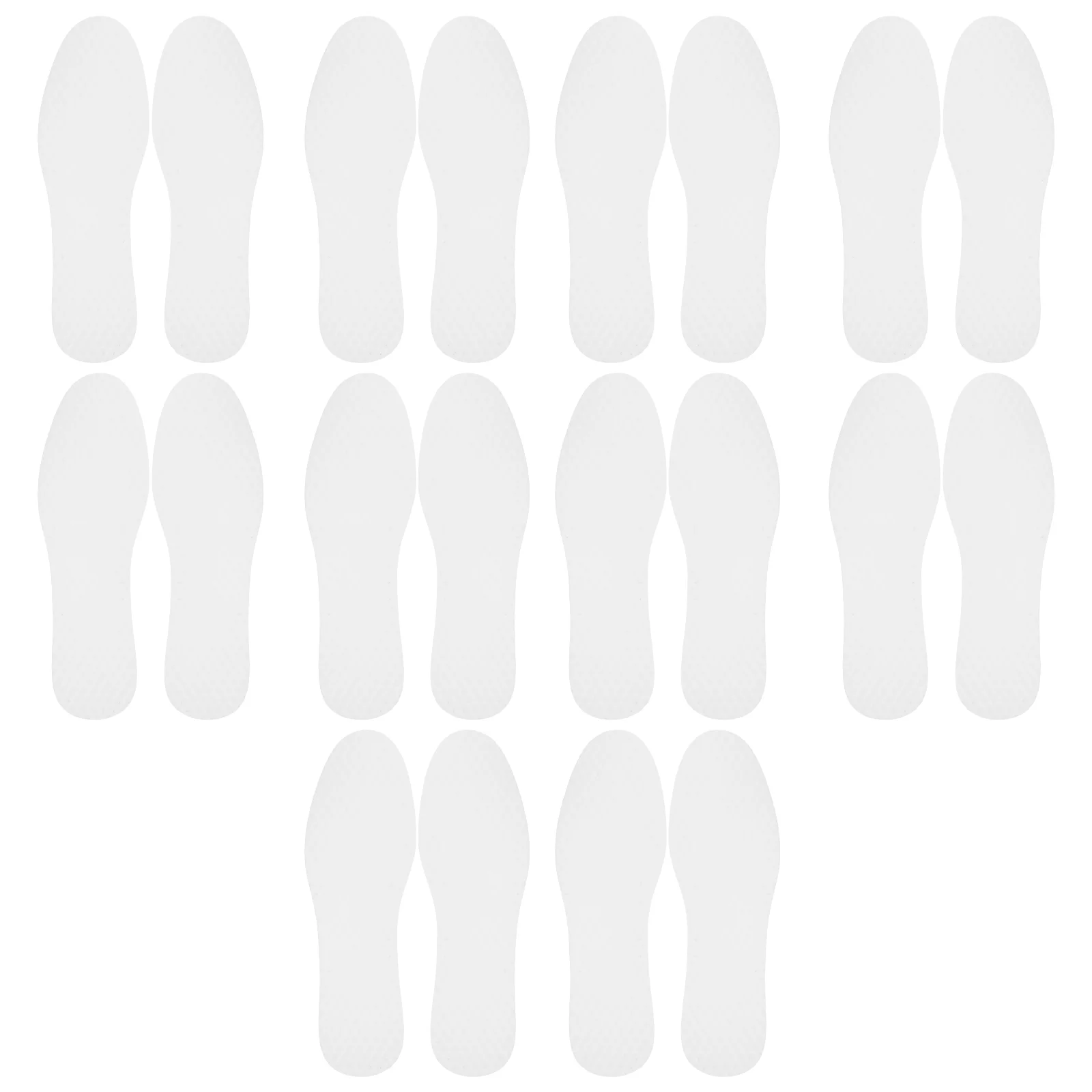 

20 Pairs Sweat-absorbing Insoles Shock-absorbing Shoe Inserts for Women Sneakers Massage White Thin Paper Liners