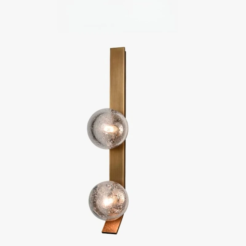 Italian light luxury wall lamp, retro bubble glass living room background wall corridor aisle lamp