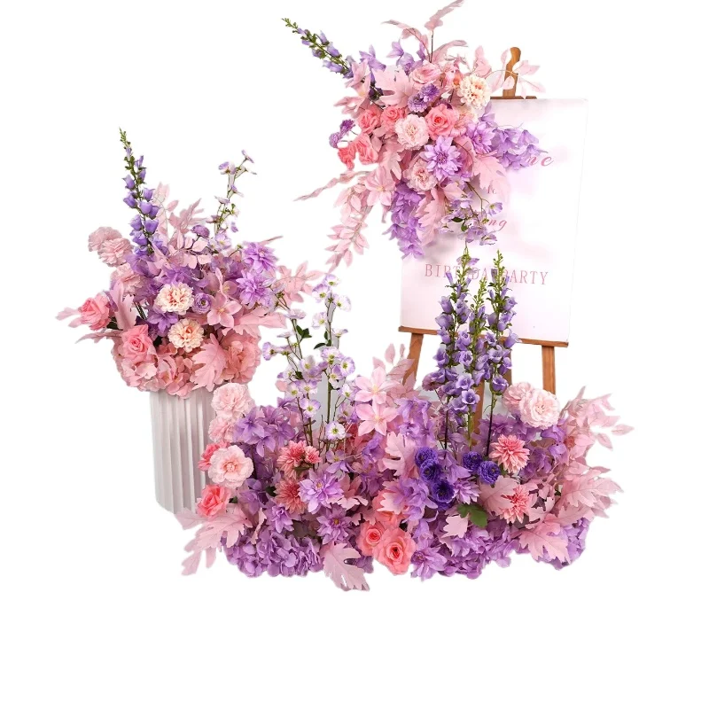 

Delivery ceremony photo props wedding flower arrangement, simulated flower art 4s delivery site decoration fake