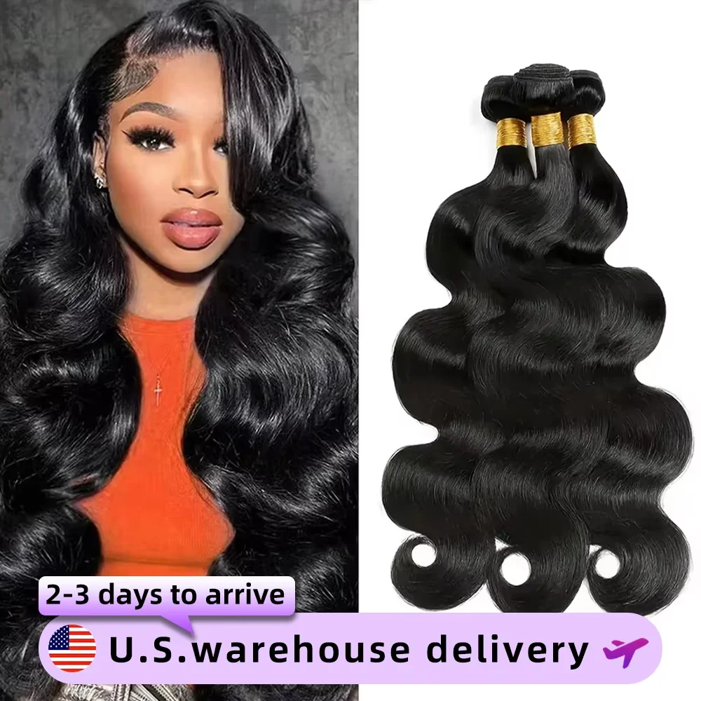 16A 30 40 inch body wave bundels, geweven mensenhaar, rauw Braziliaans haar, 1 3 4 stuks geweven haar, origineel maagdelijk natuurlijk gekleurd haar,