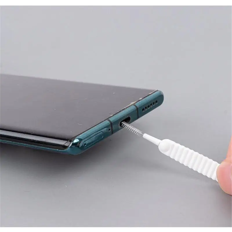 652F 1 Juego cepillo pequeño para ducha con orificio para teléfono móvil para limpieza multifuncional cabezal Br