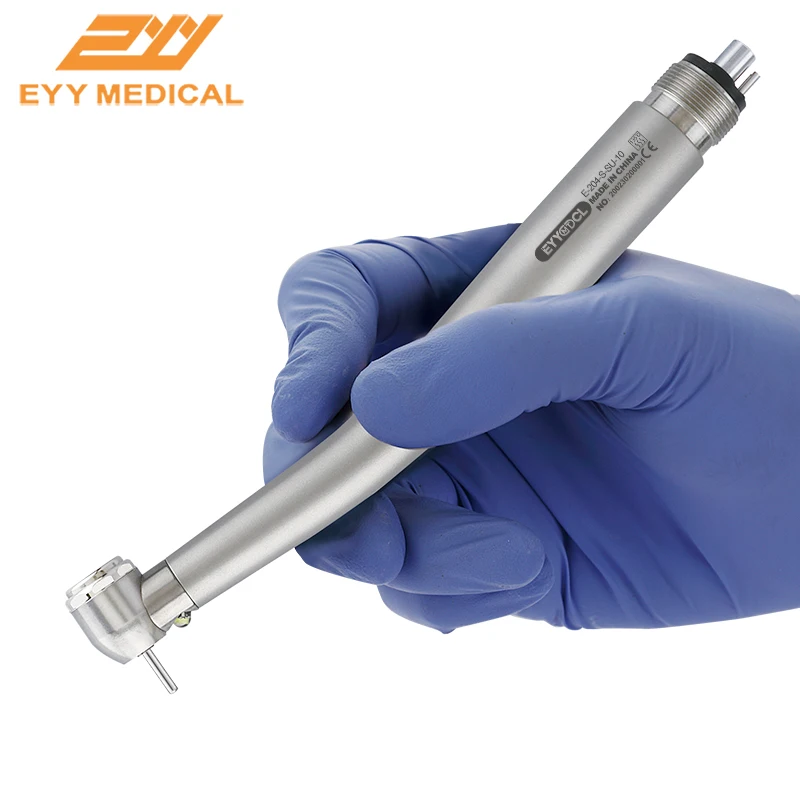 Dental turbine LED High Speed Handpiece Air Turbine 3 Water Spray Push Button 2/4 Hole Stainless Steel DENTAL PRODUCT