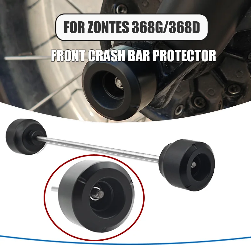 

nt Axle Fork Crash Sliders For ZONTES 368G G368 368D 368M 2024 2025 2026 Motorcycle Front Wheel Axle Fork Slider Crash Protector