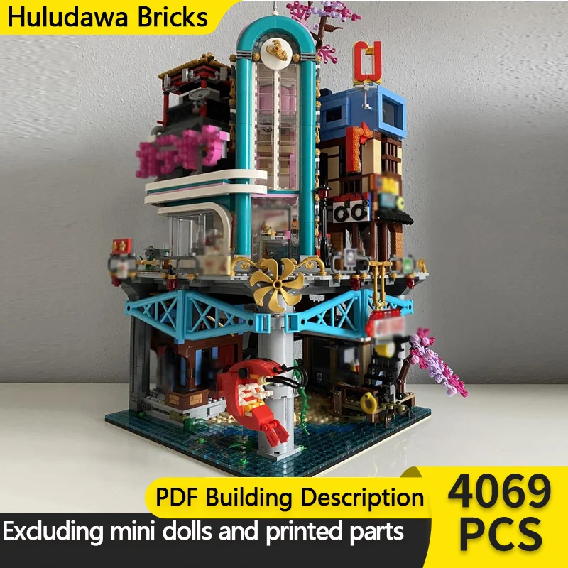 

Модель City Street View MOC, строительные кирпичи, развлекательный бар, модульная технология, детские праздничные подарки, сборные игрушки, костюм