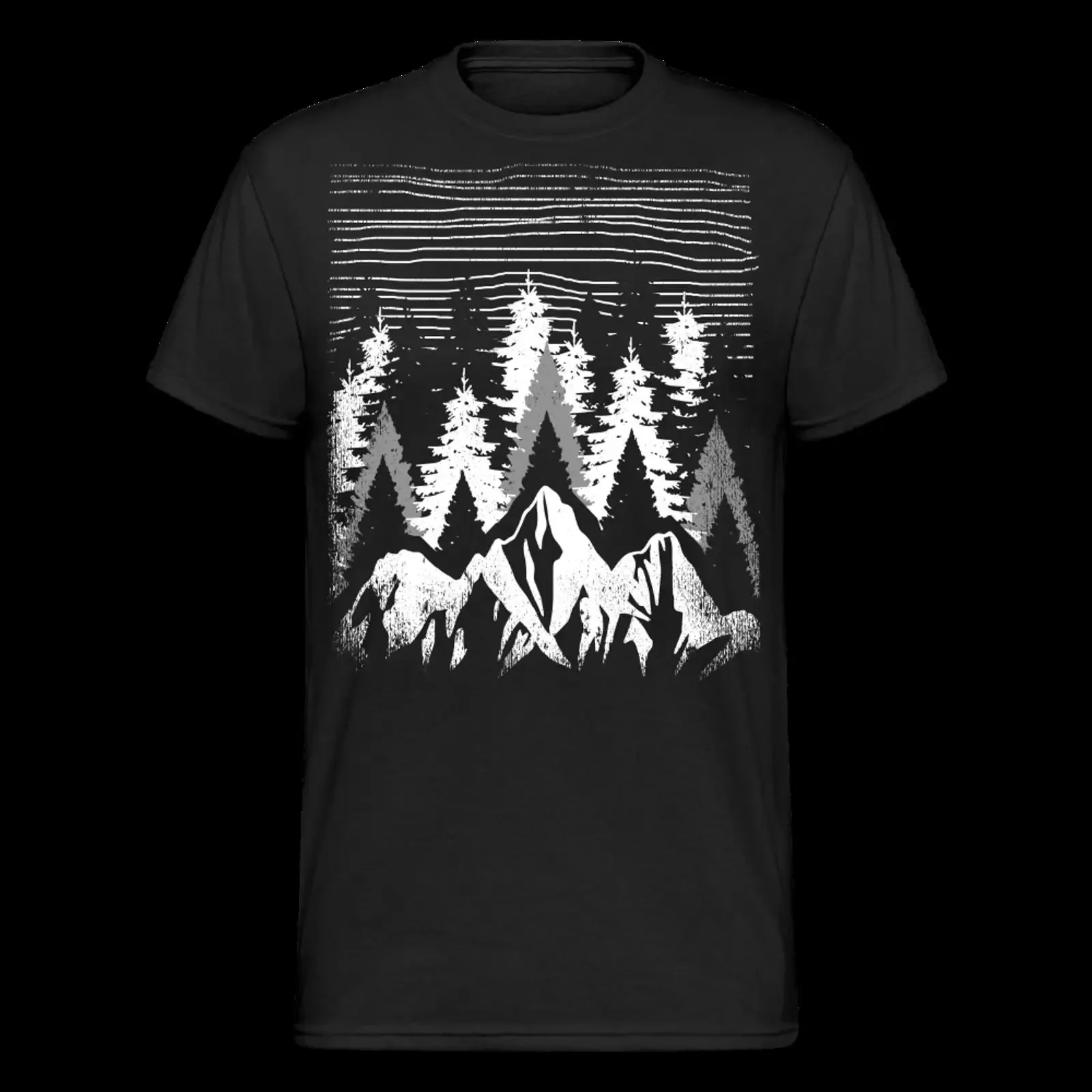 Camiseta Wald Wildlife Natur Bäume para senderismo al aire libre en las montañas, regalo vintage, estilo streetwear, transpirable, unisex, suave