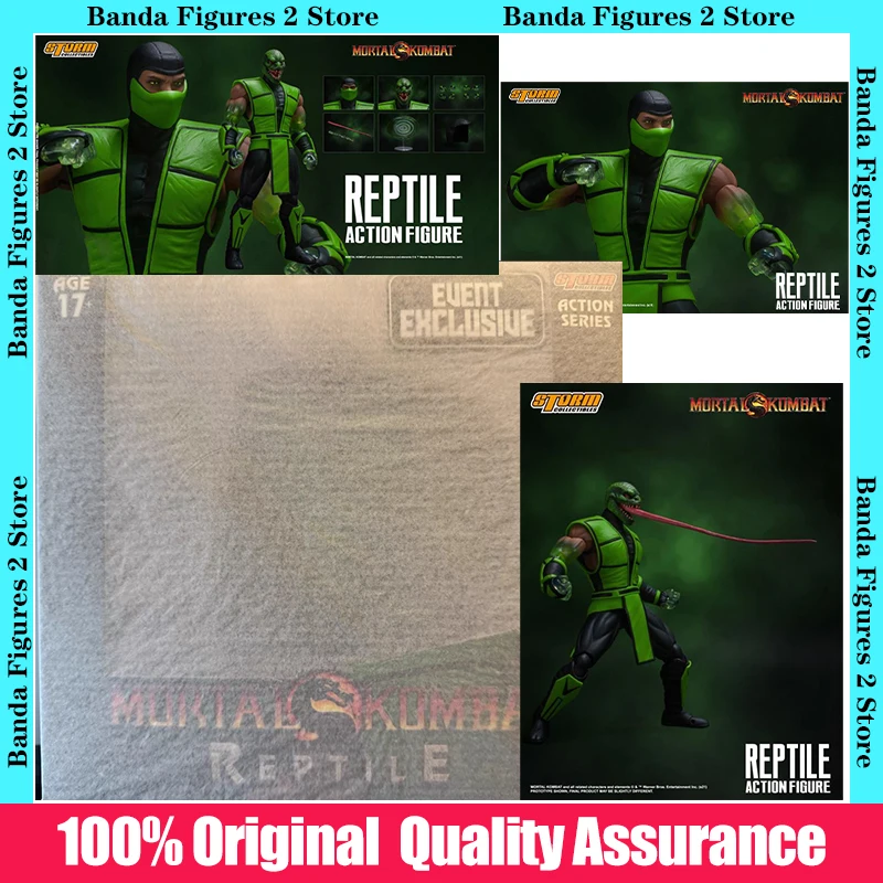 100% Original Box Storm Collectibles Mortal Kombat VS Series Reptile 1/12 Scale BBTS Transparent Arm In Stock Anime Figure Model