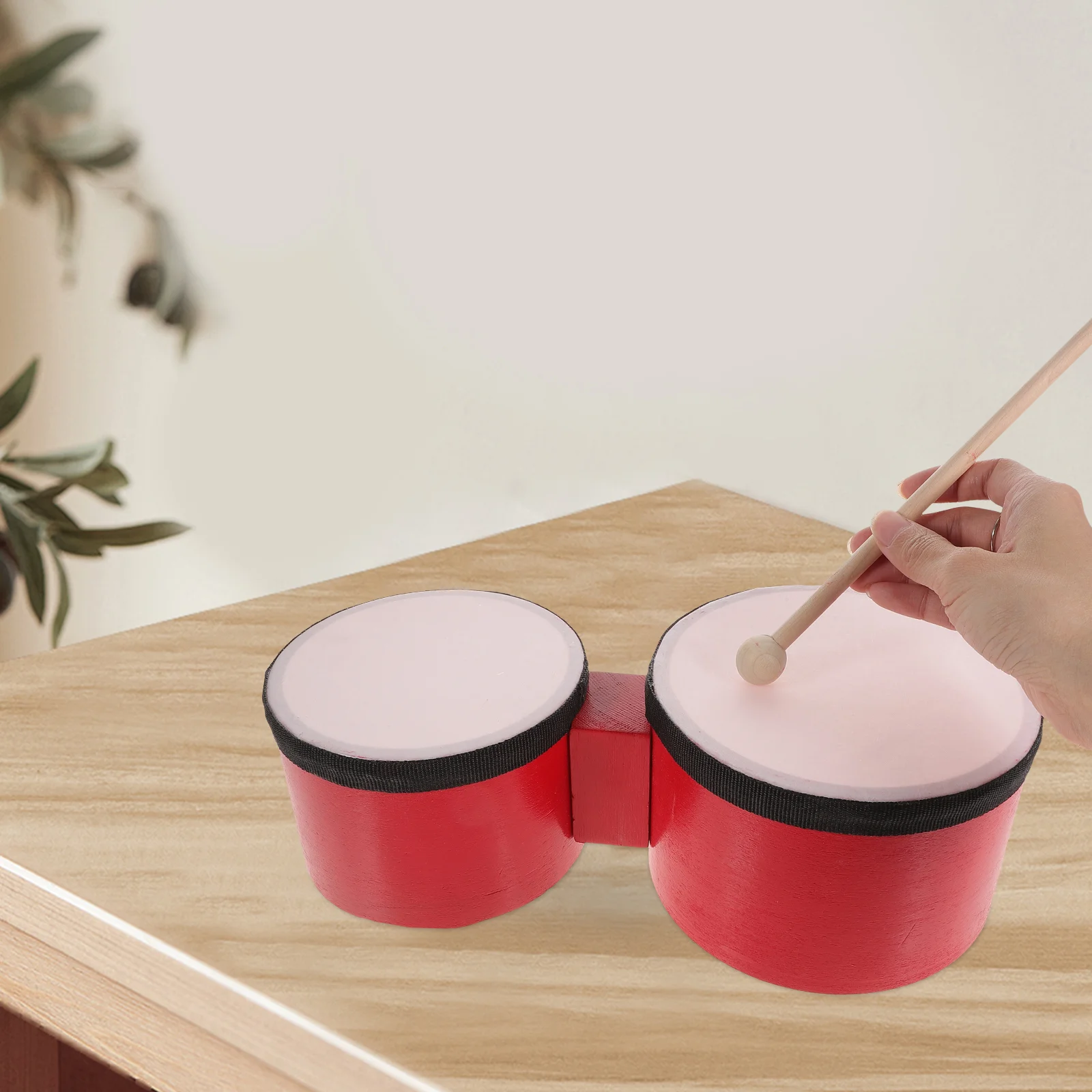 

1 Set of Orff Percussion Instrument Children's Toy Drum with Drumstick drums for toddlers 1-3 kids drums