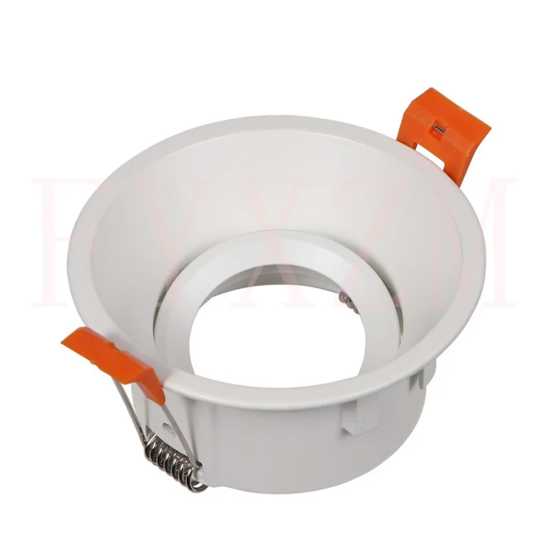 Osłona obudowy reflektora LED, okrągła, wbudowana, regulowana kątowa rama typu downlight GU10, zapobiegająca zaznaczeniu — zdjęcie 3