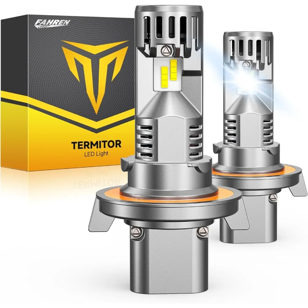 

Upgraded H13/9008 Bulb, [Modern & Brightest] 40000LM 6500K Ultra-Bright Bulb 1:1 Mini Size No Adapter Required 9008 Fog Light b