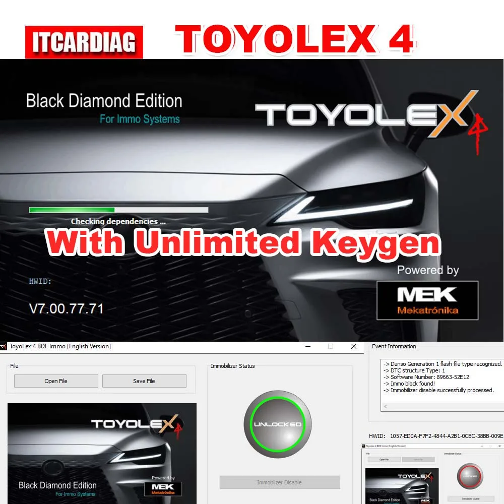 

Toyolex4 With Unlimited Keygen Toyolex 4 Diagnostic Tool for Denso for Lexus Car DTC Disable Software PK Toyolex3 Toyolex 3