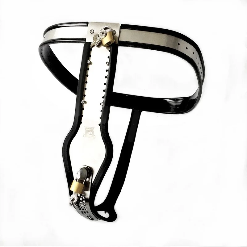 Stainless Steel Female Chastity Belt with Anal Vagina Plug Invisible Strap on Pantie Lockable Underwear Bondage Rings for Penis