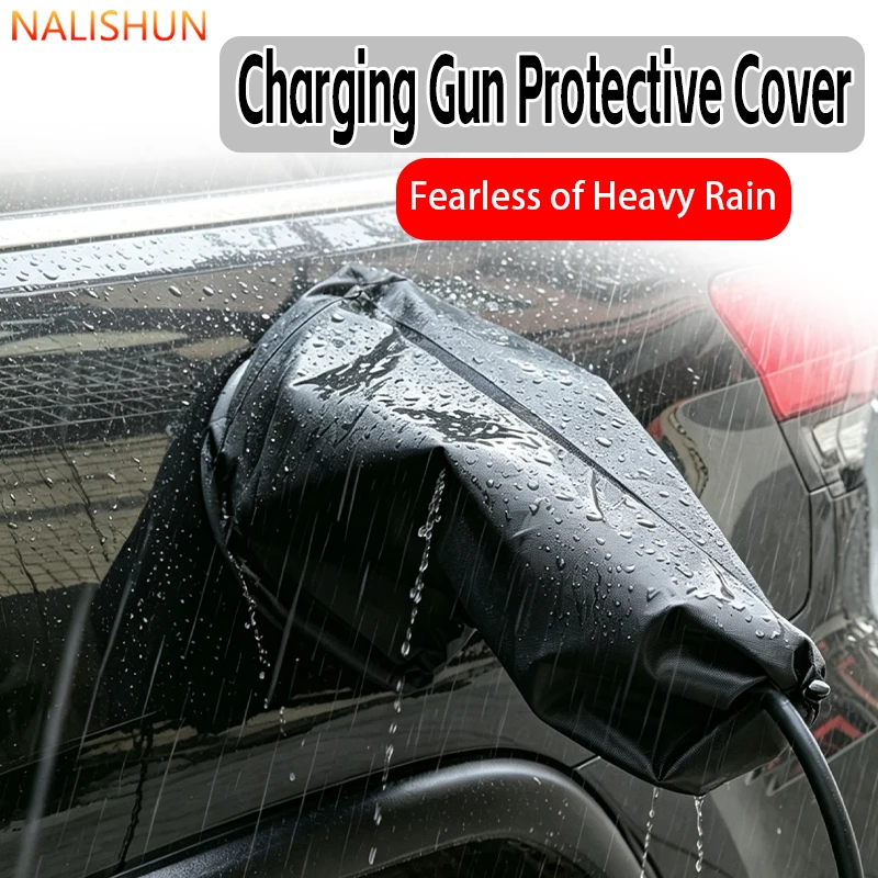 Magnetic EV Charger Cover Oxford Waterproof Rain Shield For Electric Vehicle Charging Gun Protector Heavy Duty Outdoor car Tool