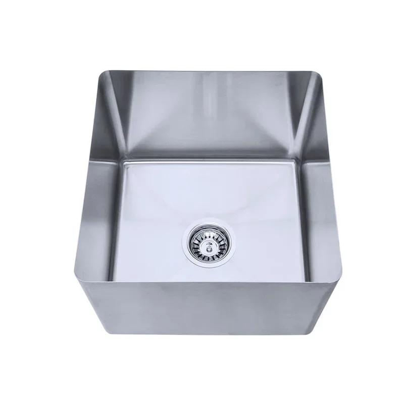 

y Quality Wholesale handmade 304 201 welded Stainless steel single bowl undermount kitchen sink square bowl
