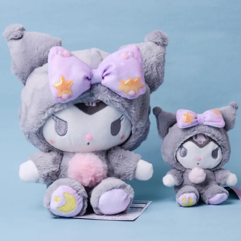 Sanrio peluche Hello Kitty Melody Cinnamoroll Kuromi llavero de juguete de peluche bolso colgante regalo de cumpleaños y Navidad para niños